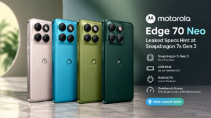 Motorola Edge 70 Neo Leak Reveals Snapdragon 7s Gen 3